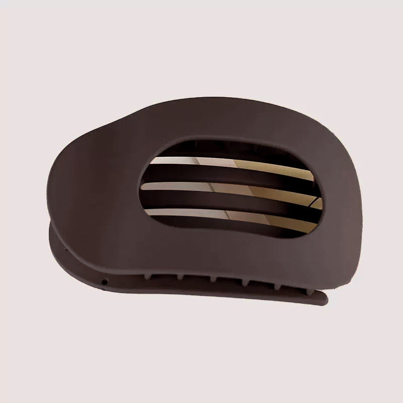 Cross-Border New Hot-Selling Flat Oval Hair Clip Duckbill Clip Strong Grip Back of Head Hair Bun Simple Clip Hair Accessory