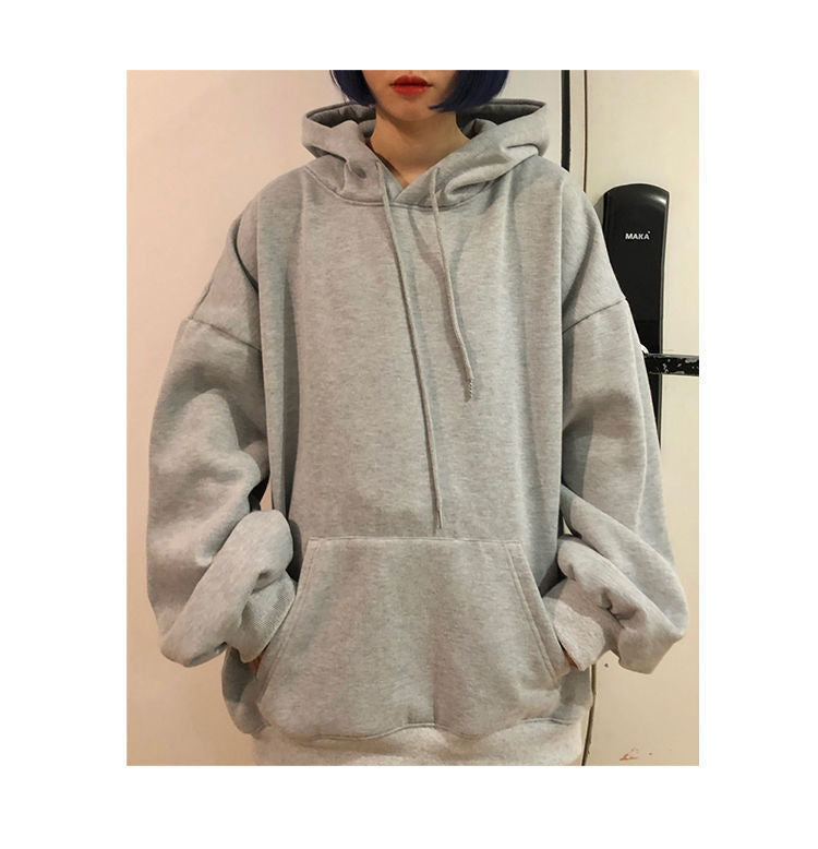 Fashionable Versatile Hooded Sweatshirt for Men Autumn Wear2024New Loose Fleece-Lined Versatile Casual Cardigan Couple Jacket