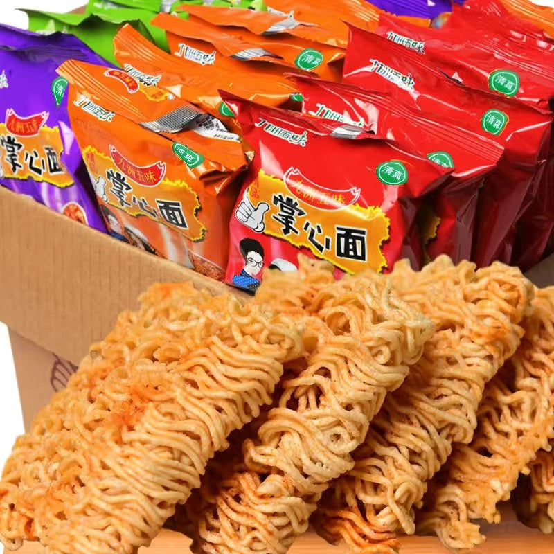 Palm Crisp Dry Snacks Halal Instant Noodles Wholesale Box Internet Celebrity Snacks Gift Pack Hunger Relief Midnight Snack