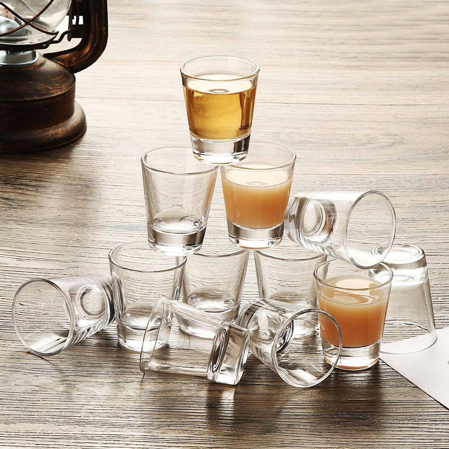 Wholesale Glass Small Round Cup Espresso Cup Double Measurement Baking Coffee Extraction Cup Thickened Liquor Cup Ounce Cup
