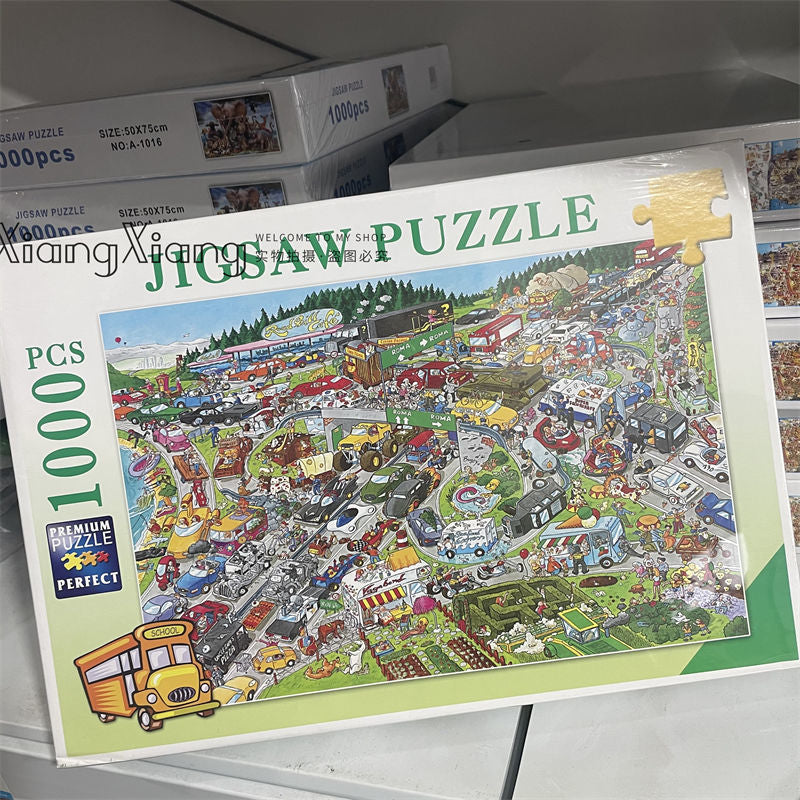 It is said that only20%People can put it together in one go And you? Times Square Puzzle1000Piece0.9kg