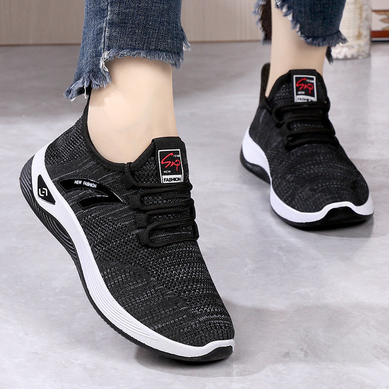 Old Beijing Cloth Shoes for Men, Slip-On Woven Surface Walking Shoes, Elderly Shoes, Non-Slip Soft Sole Casual Sports Shoes