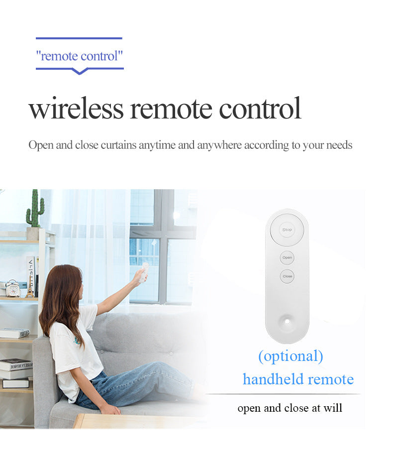 Electric Curtain Motor Smart Home Curtain Assistant Tuya Mobile Remote Control Automatic Smart Curtain Companion