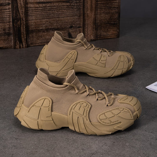Men's Shoes Summer Breathable Casual Shoes New Cross-border Octopus Thick-soled Shoes Soft-soled Comfortable Sports Shoes Outdoor Hiking