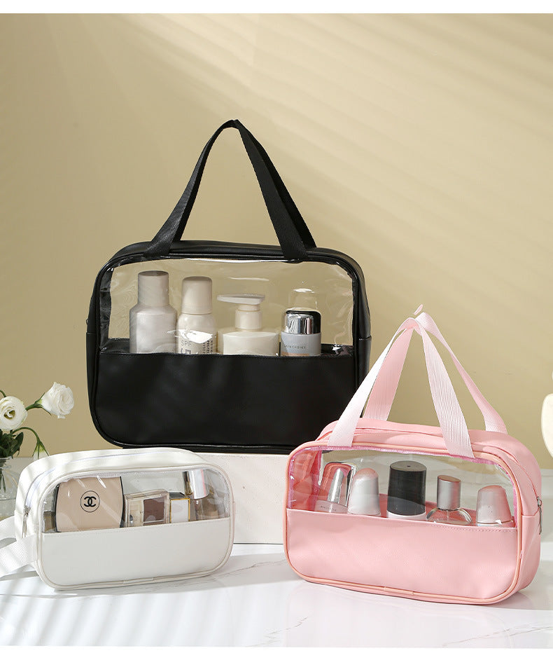 Transparent Cosmetic Bag New Large Capacity Waterproof Visual Portable Women's Travel Toiletry Bag Cosmetic Storage Bag