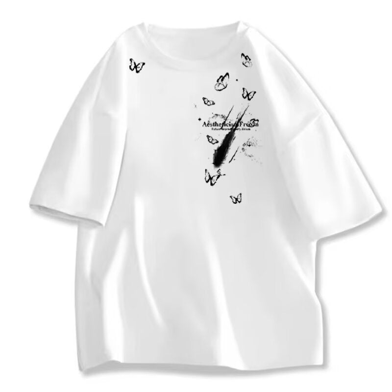 Summer new style Chinese style pure cotton men's short sleeves t Trendy Chinese Style Loose Casual Versatile Half Sleeve Top
