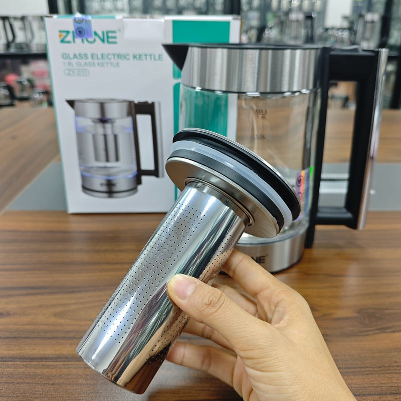 ZHUNE In-stock Glass Electric Kettle Electric Kettle Tea Kettle Water Boiler for Home and Hotel Wholesale1.8L Capacity