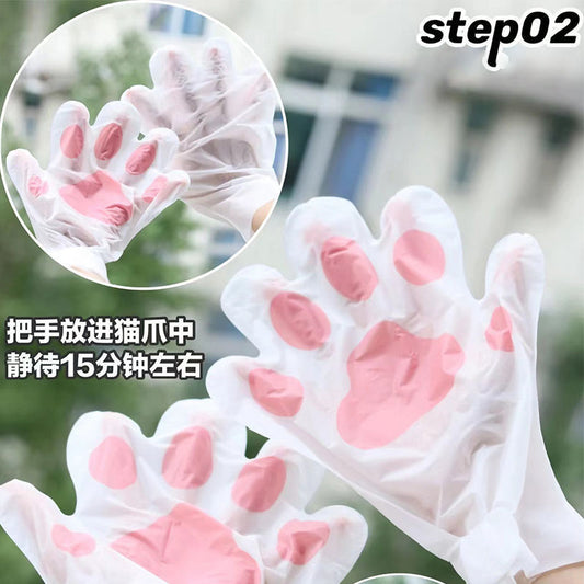 (Manufacturer Genuine Wholesale）Niacinamide Cat Claw Hand Mask Moisturizing Replenishing Whitening Hand Care Hand Mask Foot Mask