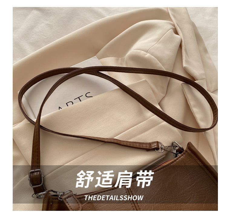 Crossbody Pouch2025Spring New Underarm Bag Niche Handbag Versatile Commuter Single Shoulder Underarm Rivet Women's Bag