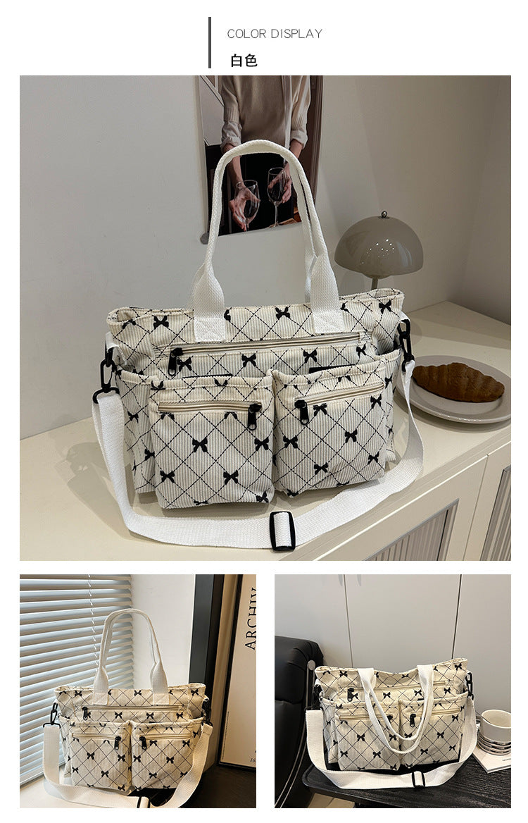 2025Summer New Simple Fashion Underarm Tote Bag This Year's Trendy Retro Commuter Shoulder Bag for Women