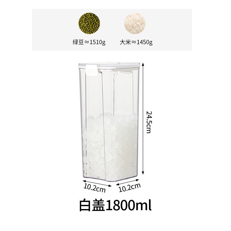 Sealed Jar for Dried Fruits, Spices, Grains, Refrigerator Fresh-Keeping Storage Box, Kitchen Food-Grade Beans, Noodles Storage Jar