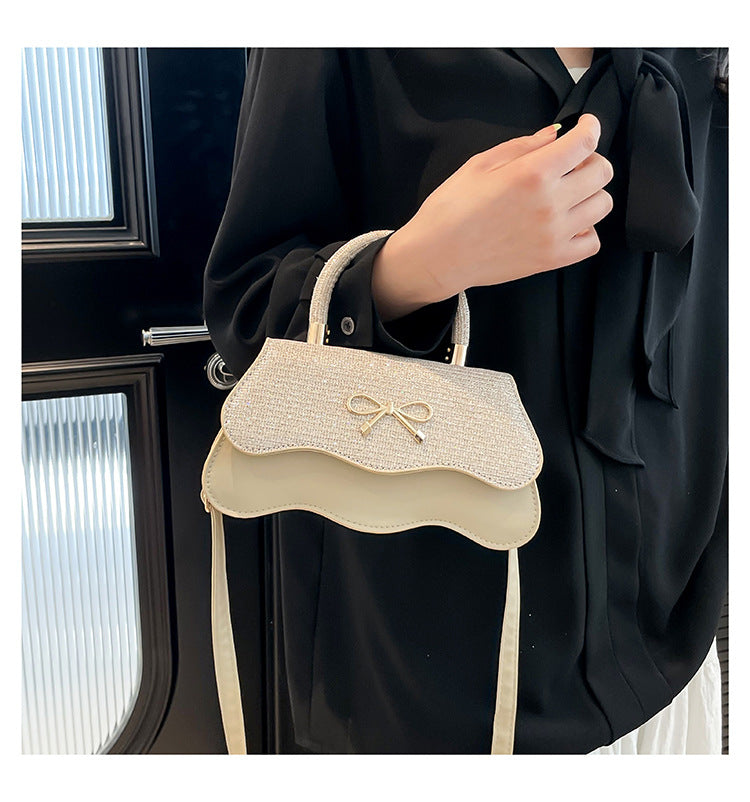 Fashion Trend Casual Simple Texture Baguette Bag2025Summer new style women's personalized shoulder crossbody bag