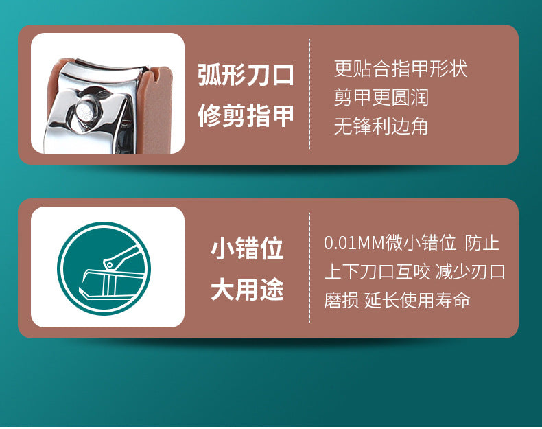 Carbon Steel Anti-Splash Manicure Tool Nail Clipper Large Size Wholesale good quality household multifunctional nail clipper set box