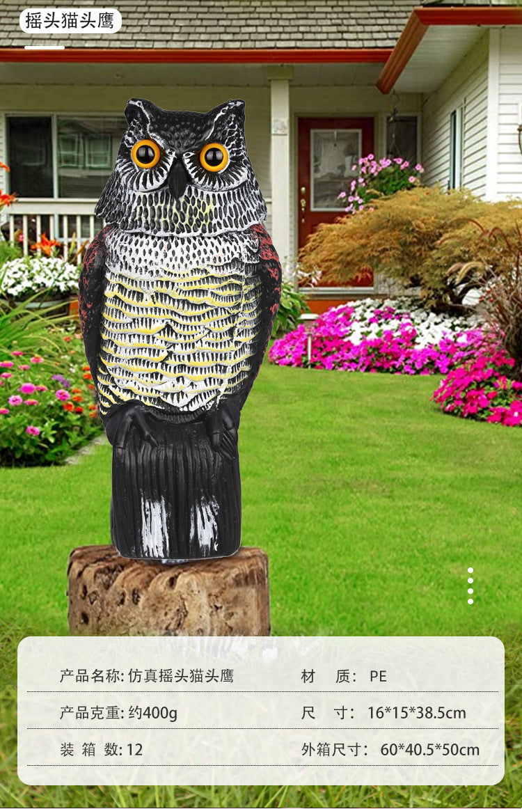 Cross-Border Garden Decoration Simulation Owl Ornament Creative Animal Model Small Yard Landscaping Gardening Decoration Free Shipping