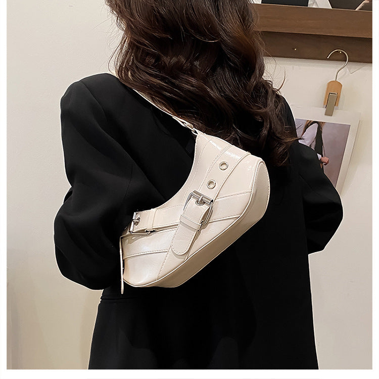 Women's Bag2025New Bag Niche Texture Baguette Bag Retro Underarm Bag Versatile ins Trendy Single Shoulder Crossbody Bag