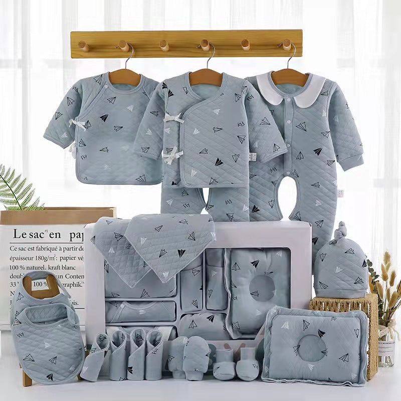 Newborn baby gift box pure cotton set03Newborn Baby Maternity Supplies Collection 100-Day Gift Set