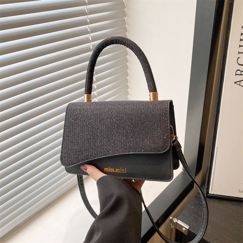 Women's New Bag2025Spring Fashion Light Luxury High-End Diamond-Studded Bag Simple Crossbody Bag for Women Large Capacity Hot Sale