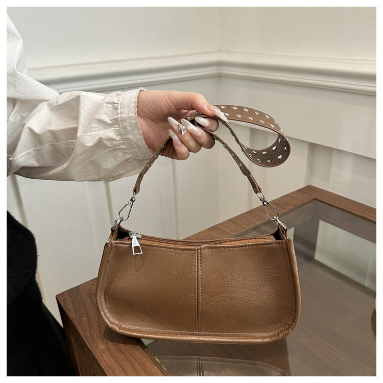 Crossbody Pouch2025Spring New Underarm Bag Niche Handbag Versatile Commuter Single Shoulder Underarm Rivet Women's Bag