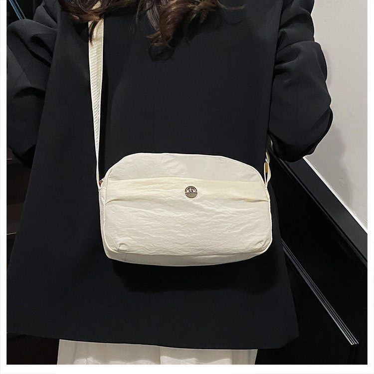 Casual texture niche design small square bag2025Spring New Fashionable Trendy Women's Single Shoulder Crossbody Bag