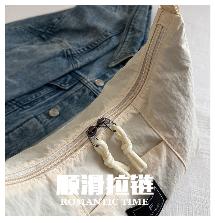 2025New Spring Large Capacity Single Shoulder Crossbody Retro Simple Ruiying Commuter Women's Bag Fashion Casual Tote Bag