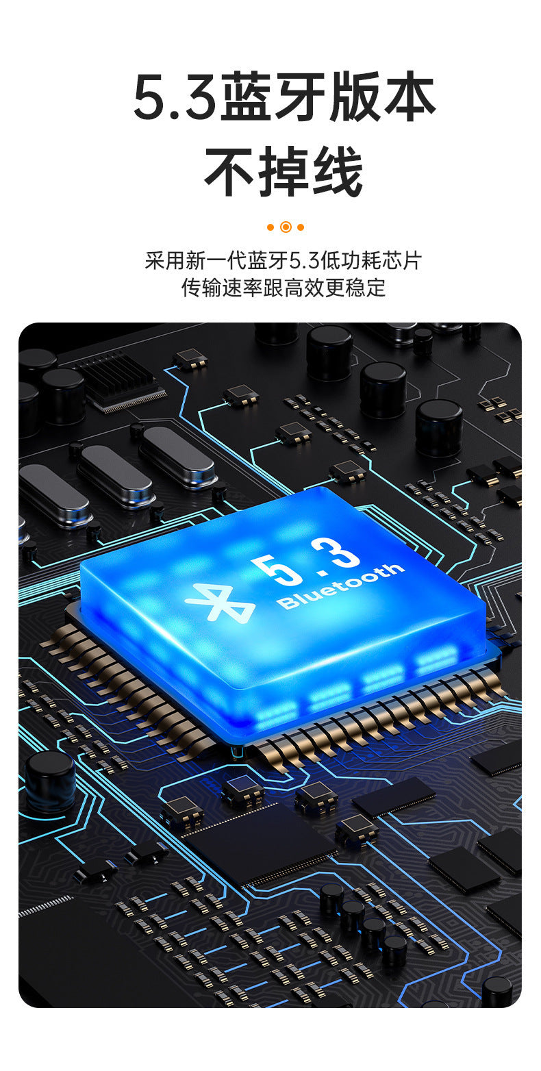 2025Binaural Wireless True Bluetooth Earbuds with Touch Control33New Noise-Cancelling Gaming Private Model Transparent