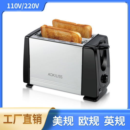 Cross-Border EU UK AU Standard Toaster Household Double-Sided Bread Maker Breakfast Machine Multifunctional Sandwich Maker