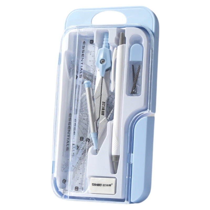 Compass and Ruler Set Essential Study Supplies for Middle School Students Elementary School Special Math Drawing Tool Set Ruler and Compass