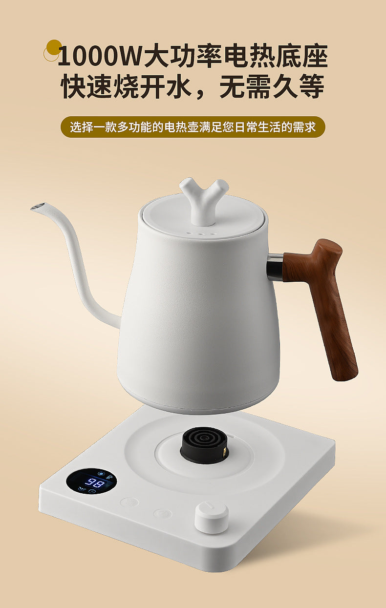 Cross-border Infinite Knob Temperature Control Pour-over Coffee Pot304Stainless Steel Electric Kettle Electric Kettle