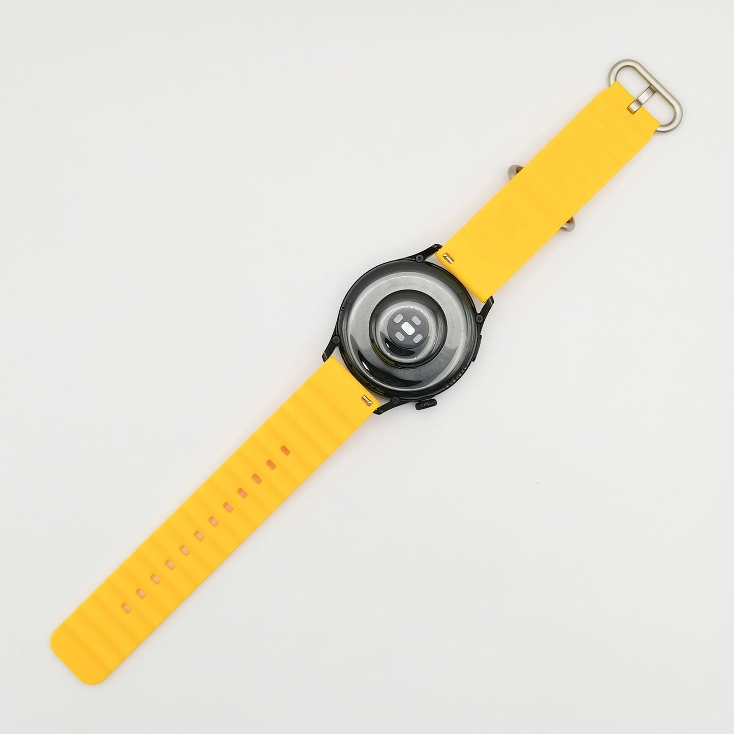 Wholesale new model compatible with Samsung Huawei watch Ocean Silicone Strap Official Same Style Solid Color Double Buckle Silicone Strap