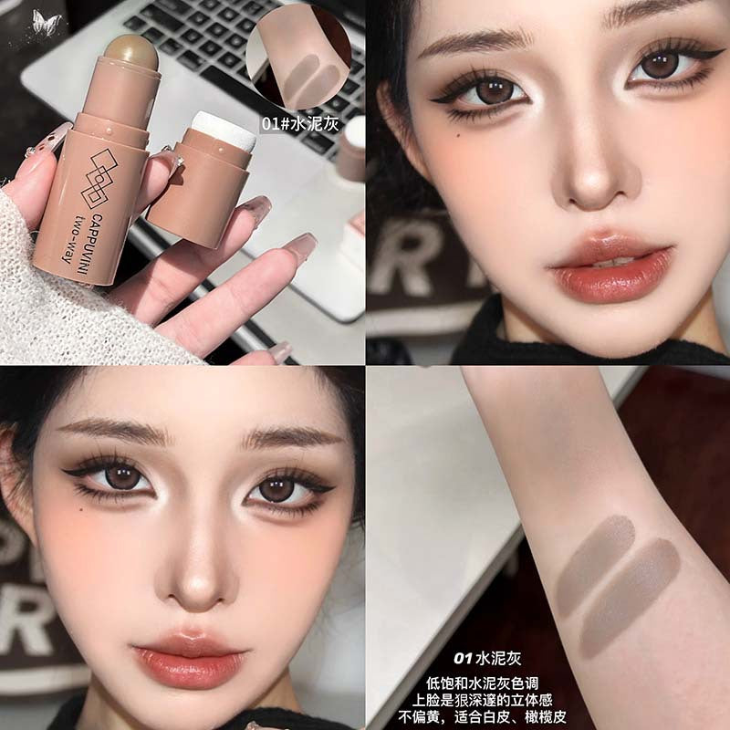 cappuvini Natural Moisturizing Contour Stick Smoothly Modify Three-Dimensional Contour Nose Shadow Hairline Contour Cream395