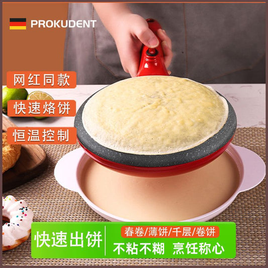 Germany PROKUDENT Home Use Thin Pancake Maker Spring Pancake Maker Roll Electric Pancake Pan Handheld Pancake Maker Internet Celebrity Same Model Thousand Layer