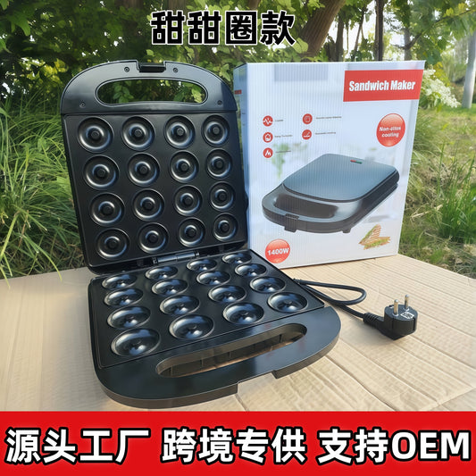 Cross-Border Electric Griddle Pancake Maker Home Breakfast Machine Sandwich Maker Kitchen Bread Toaster Sandwich Multi-Functional Cooker