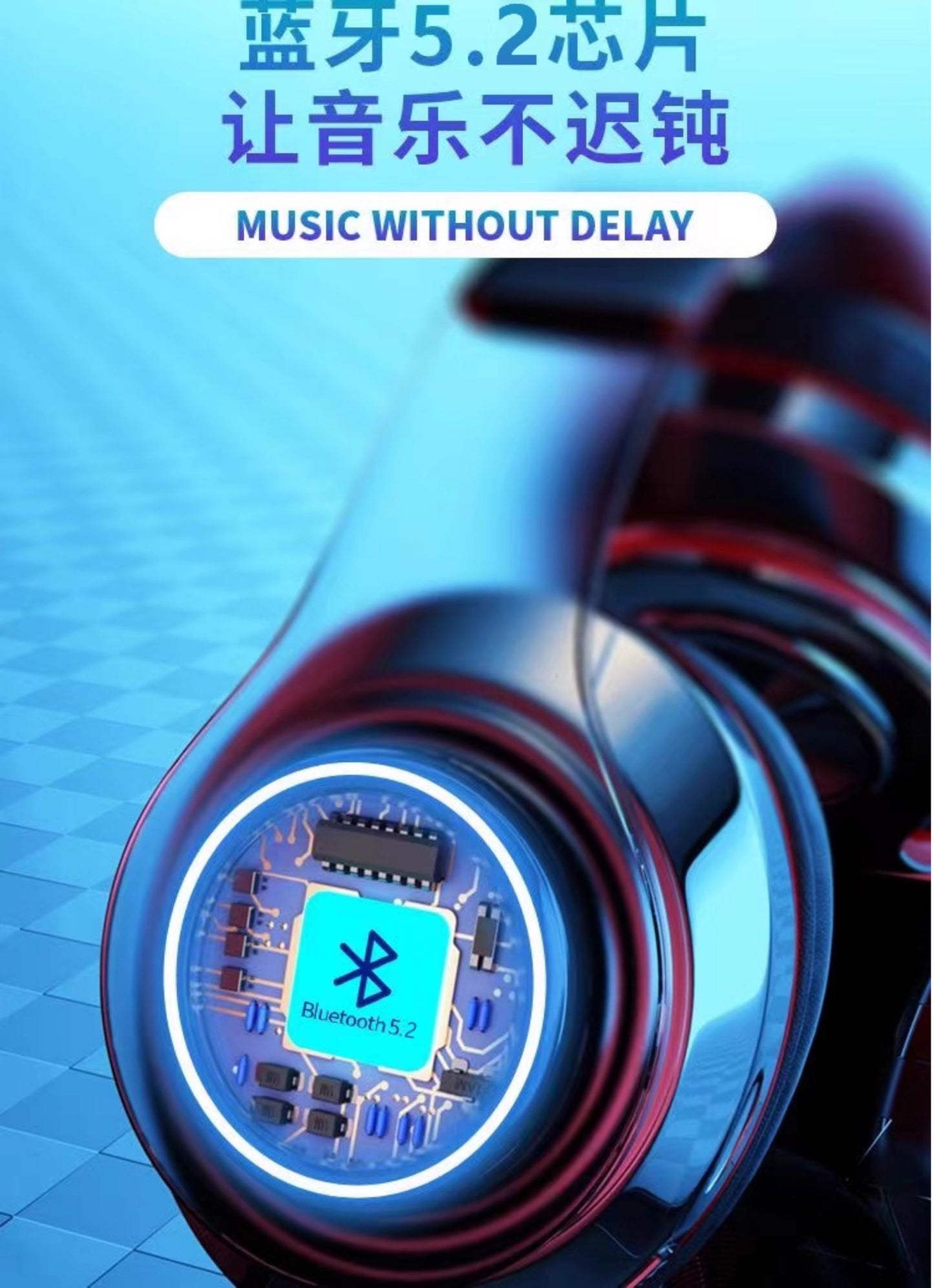 Cross-border Hot-Selling Glowing Bluetooth Headphones Over-Ear Heavy Bass Wireless Sports Gaming Gift Headset Manufacturer