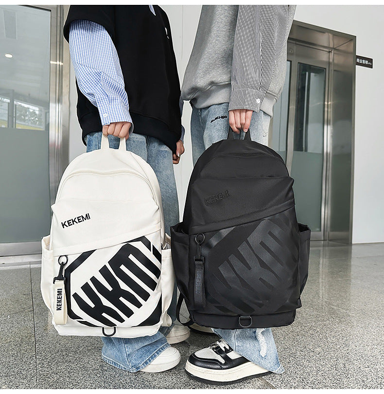 Cross-border Trade Casual Backpack Trendy Letter Waterproof Backpack Large-capacity outdoor travel high-value backpack http://detail.1688.com/offer/972131324440.html