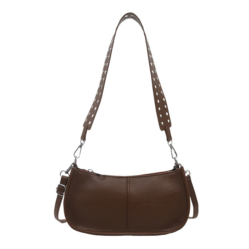 Crossbody Pouch2025Spring New Underarm Bag Niche Handbag Versatile Commuter Single Shoulder Underarm Rivet Women's Bag