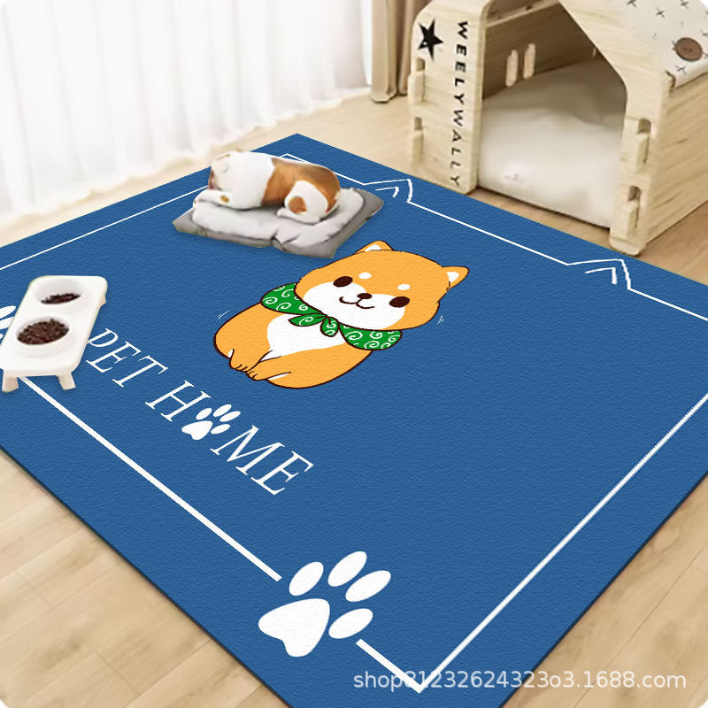 Pet wash-free floor mat waterproof and urine-proof pvc Dog Anti-Slip Mat Cooling Dog Fence Dog Cat Leather Floor Mat