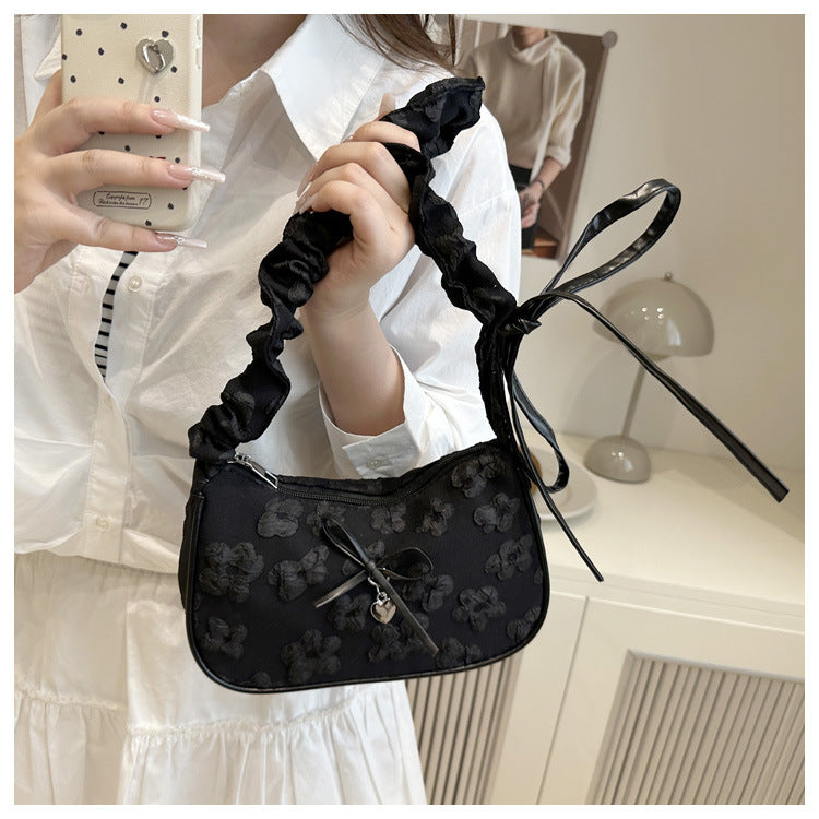 French Niche Bag for Women2025Summer New Fashion ins Sweet Cool Girl Versatile Fashion Single Shoulder Bag Underarm Bag