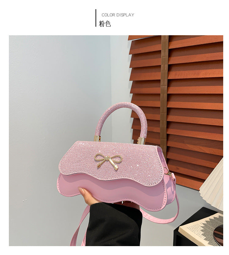 Fashion Trend Casual Simple Texture Baguette Bag2025Summer new style women's personalized shoulder crossbody bag