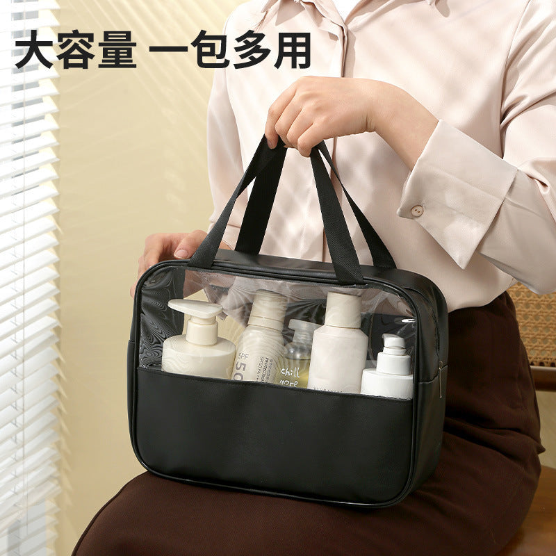 Transparent Cosmetic Bag New Large Capacity Waterproof Visual Portable Women's Travel Toiletry Bag Cosmetic Storage Bag