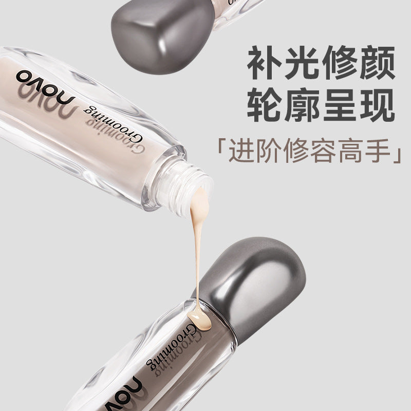 NOVO Highlight Contour Liquid for Face Brightening, Concealing Dark Circles, Contouring Nose Shadow, Matte Finish6426