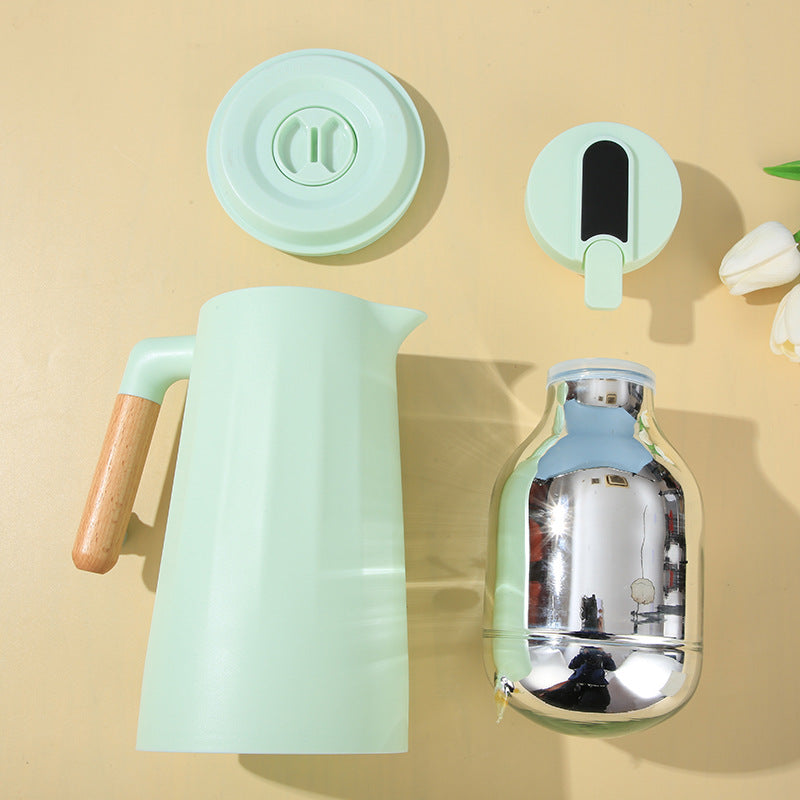 Cross-Border Insulated Kettle Household Glass Inner Liner Warm Kettle Simple Office Coffee Large Capacity Hot Water Kettle Insulated Water Kettle