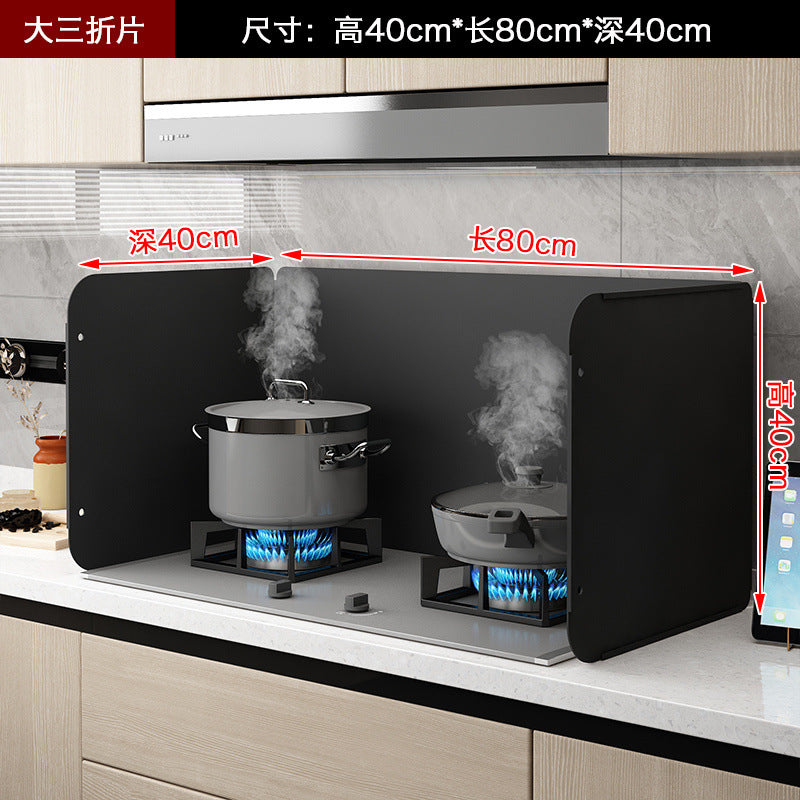 Kitchen Oil-Proof Baffle Stove Gas Stove Heat Insulation Board Foldable Storage Thickened Waterproof Fireproof High-Temperature Oil-Proof Board