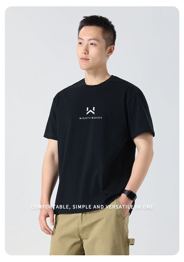 Printed cotton ice silk cool summer short sleeves T Men's American Style High Street Simple Loose Short Shirt t Couple Style