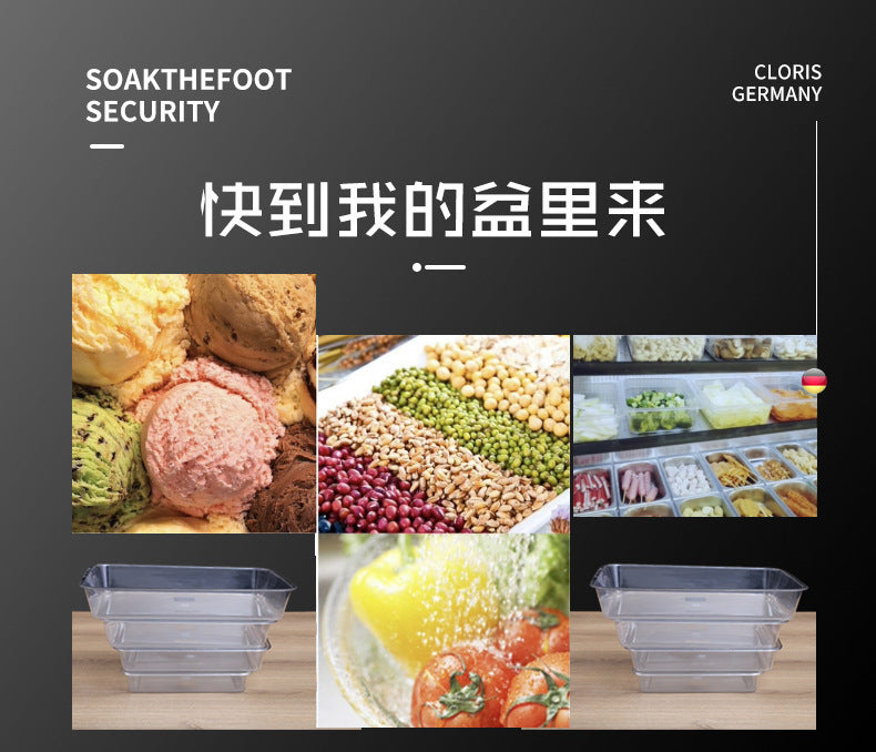 Acrylic Transparent Square Plate Cold Dish Display Plate Commercial Deli Stall Tray Rectangular Food Plastic Square Plate