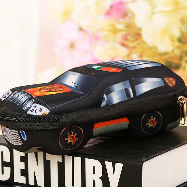 3D Racing car Pencil cases Cartoons school pencil case for c
