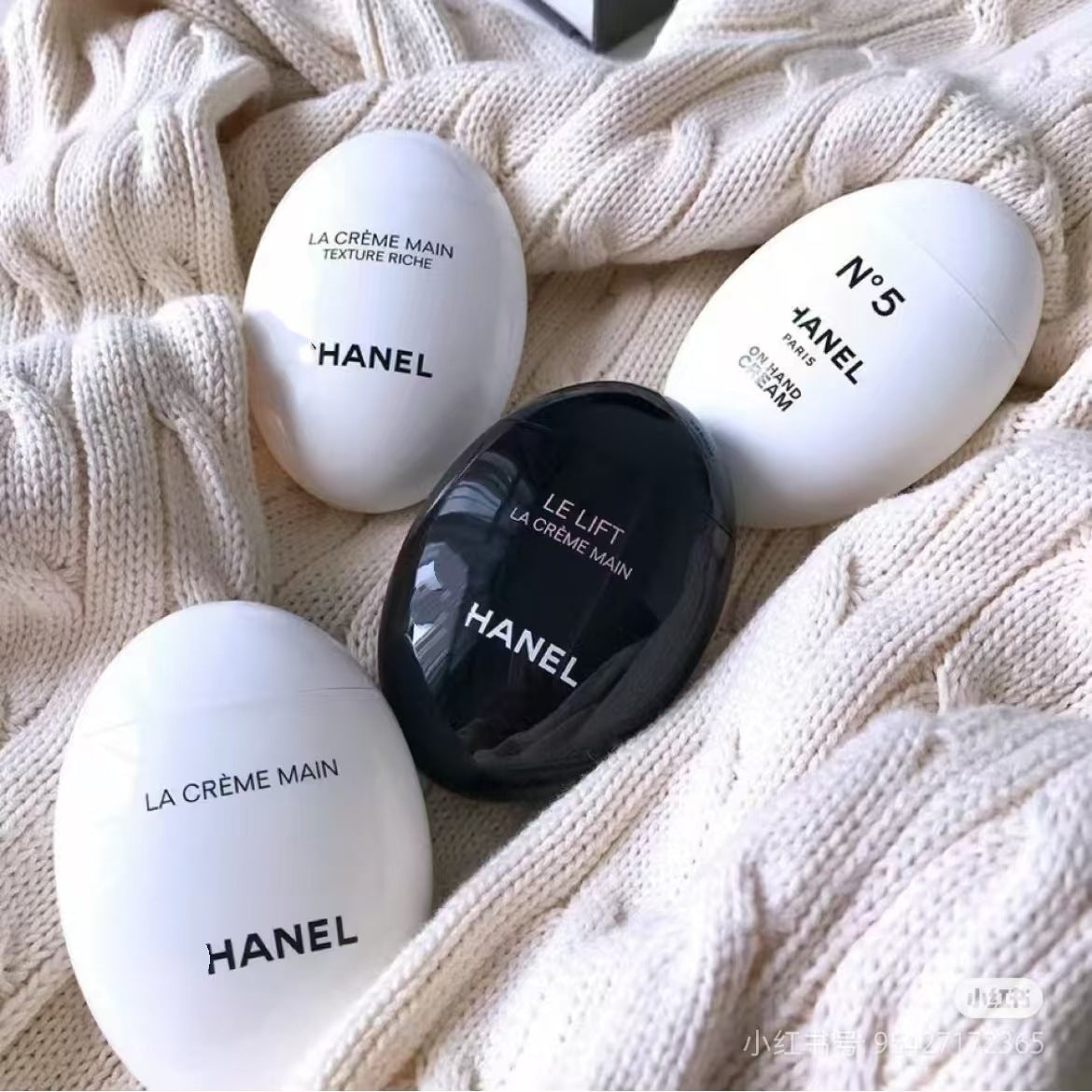Foreign Trade Skincare Autumn Winter Camellia Little Fragrance Goose Egg Hand Cream Black and White Egg Moisturizing Hydrating Goose Egg Stone N5Hand cream