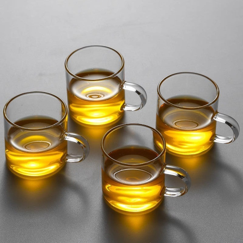 Transparent Black Handle Teapot for Tea Brewing, Glass Kettle for Boiling Water, Tea Brewing Pot for Electric Ceramic Stove, Charcoal Stove Tea Brewing Pot