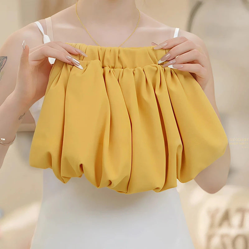 Sweet Little Girl Chinese Style Outfit2025Summer New Style Baby Girl New Chinese Style Summer Outfit Children's Hanfu Two-Piece Set