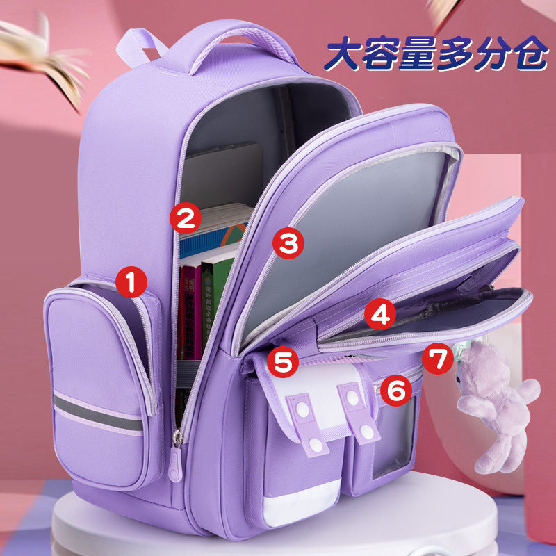 Schoolbag Primary School Girl Large Capacity Dirty Resistant Children's Schoolbag6-12Men's Weight Loss1-6Elementary School Student Backpack http://detail.1688.com/offer/727797868983.html
