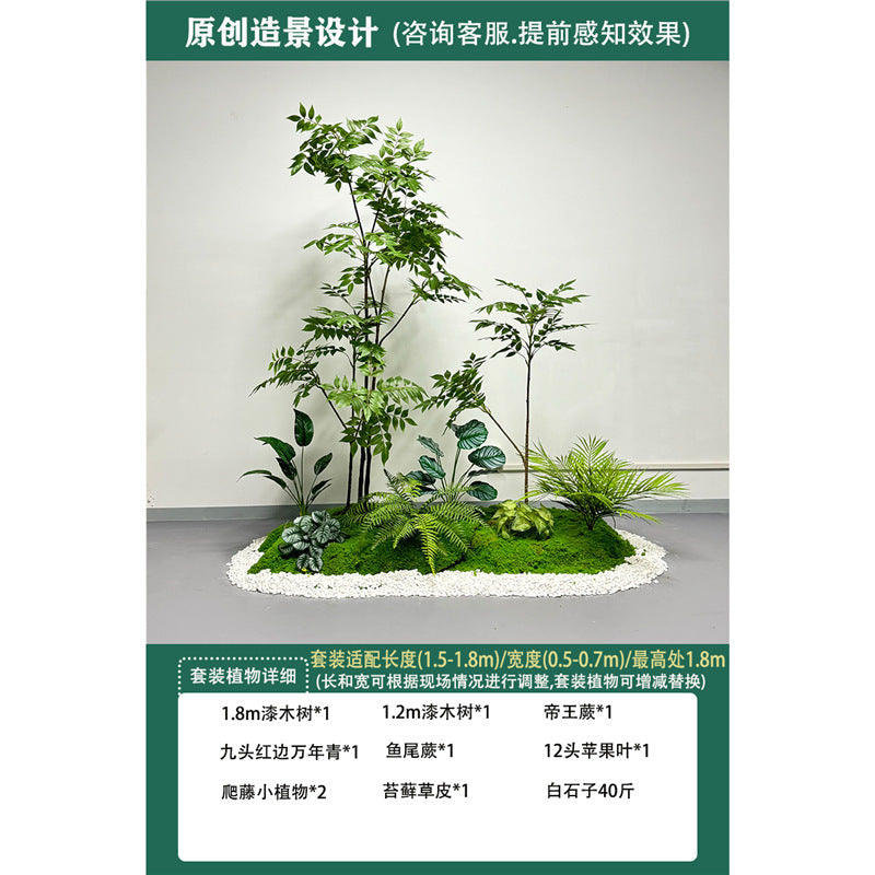 Artificial Plant Landscaping Large Anthurium Traveler's Palm Potted Plant Office Dining Room Staircase Under Cabinet Window Green Plant Decoration
